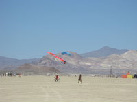 Parachutist with Streamer